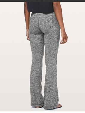 lululemon athletica Heathered Gray High-Rise Flare Leggings